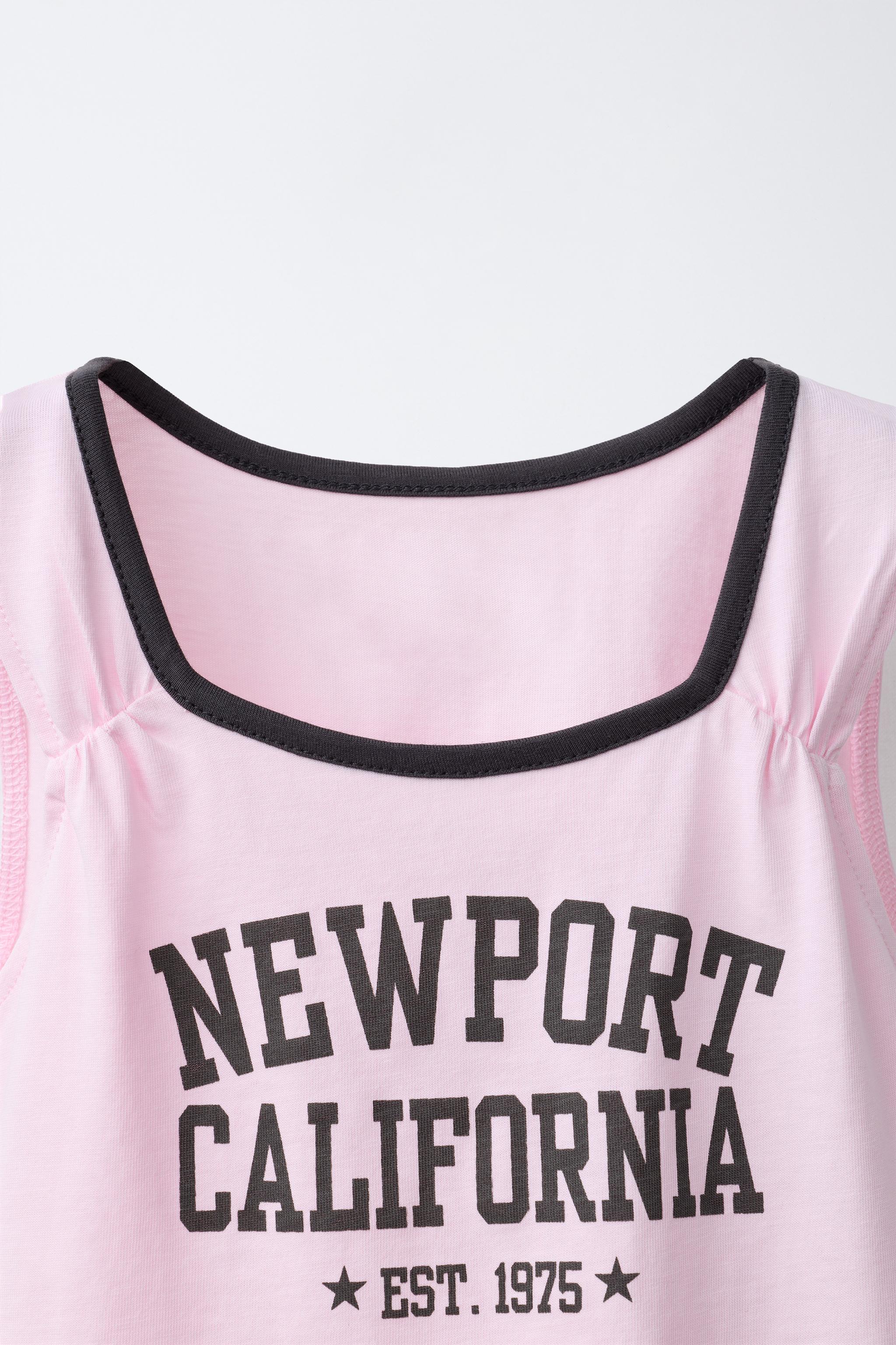 T-SHIRT À INSCRIPTION ET LISERÉS